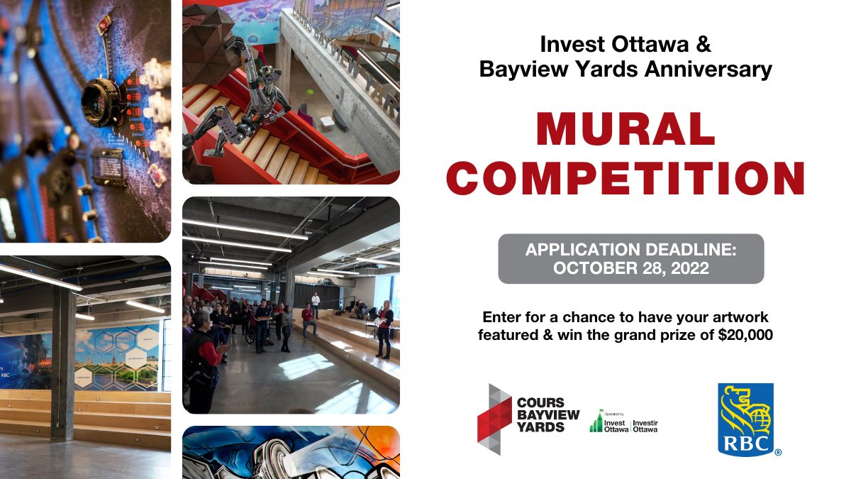Calling All Artists in Canada’s Capital: Invest Ottawa and Bayview Yards Anniversary Mural Competition