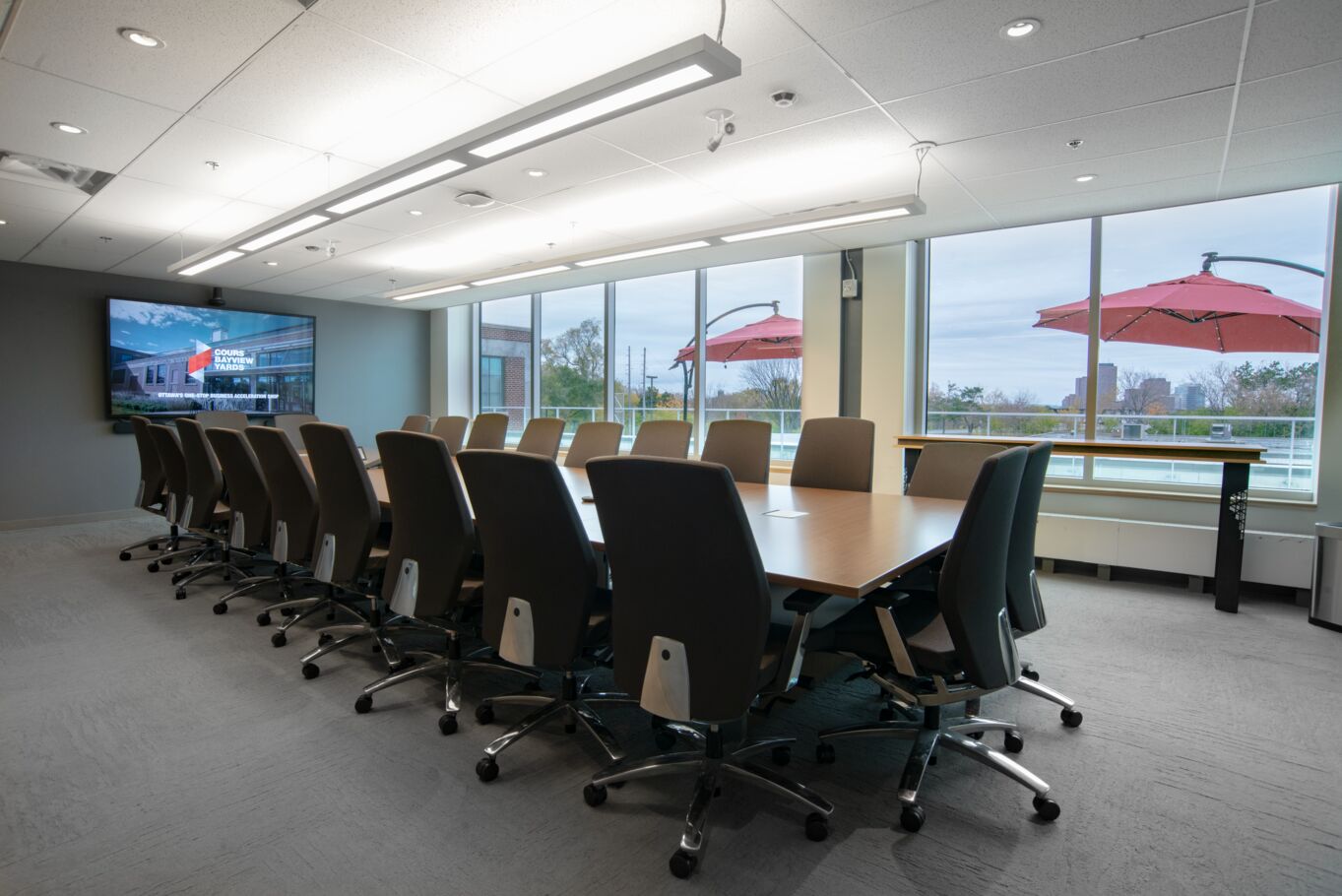 Image shows Executive Boardroom at Bayview Yards