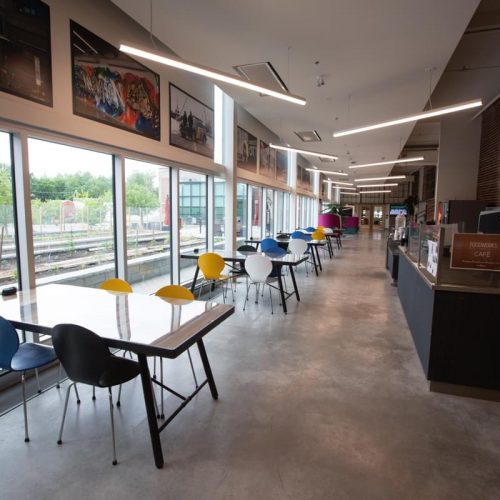 Coworking space at Bayview Yards Cafe