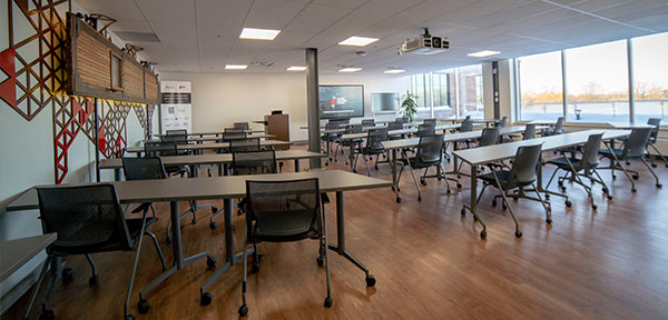 Training room at Bayview Yards